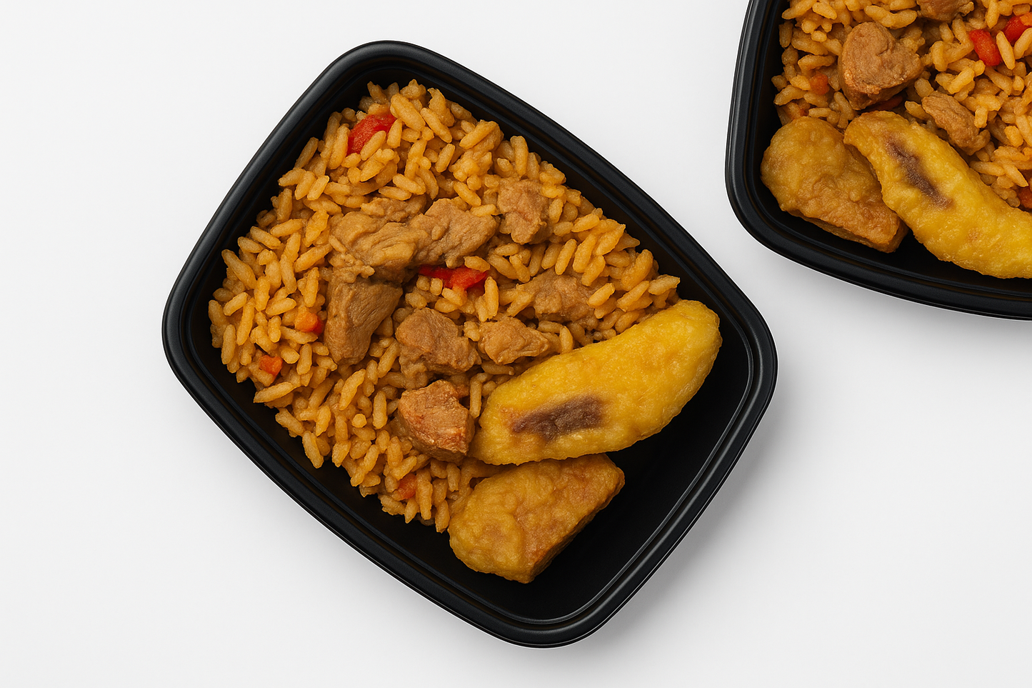 Arroz Guisado, Masitas de Cerdo y Amarillos