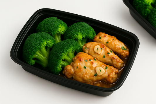 Pollo al Ajillo con Brocoli