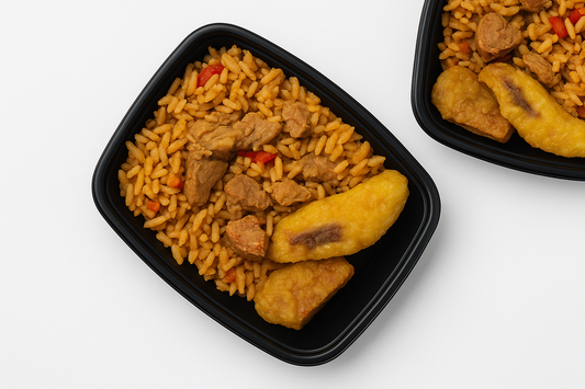 Arroz Guisado, Masitas de Cerdo y Amarillos