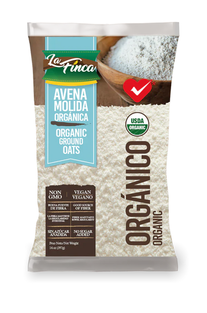 La Finca Harina de Avena Molida Organica (14oz)