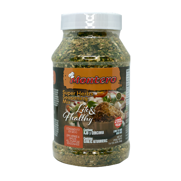 Montero Lite & Healthy Super Herbs & Spices Seasoning Mix (16oz)